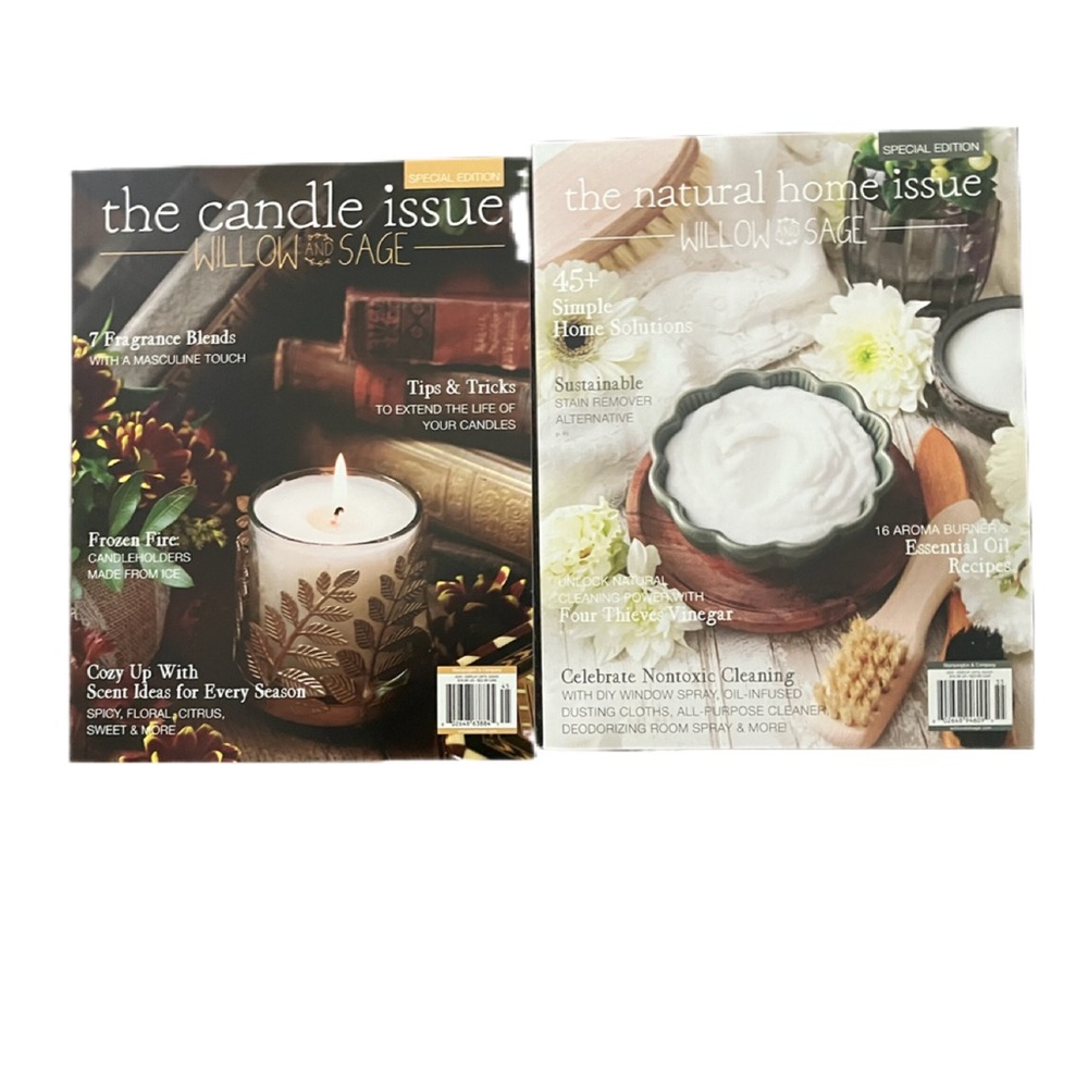 Last set*** Lot of 2 Stampington and Company Magazines. Willow & Sage. Candle